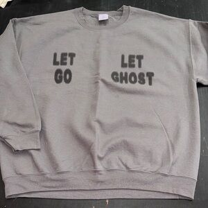lonely ghost let go let ghost sweatshirt. XL. dark gray. excellent condition.